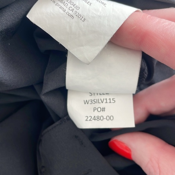 NWT PrAna Women’s Black Silvana Board Shorts w/ Drawstring - Size X-Large - Picture 6 of 8